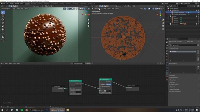 Geometry Nodes Introduction - Blender 2.92 Tutorial for beginners смотреть онлайн
