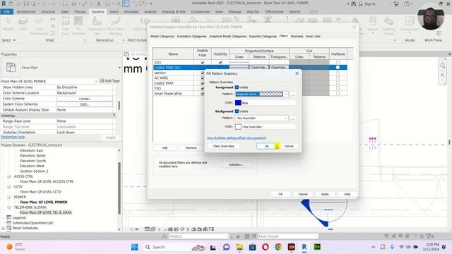 CABLE TRAY & POWER DRAWING Developing - Electrical BIM Part - 12 - B - Autodesk Revit MEP Tutorial смотреть онлайн