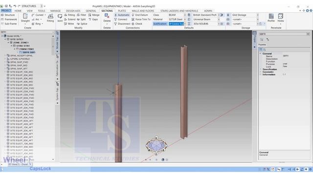 Aveve E3D, Pipe rack modelling tutorial. aveva e3d टुटोरिअल structural смотреть онлайн