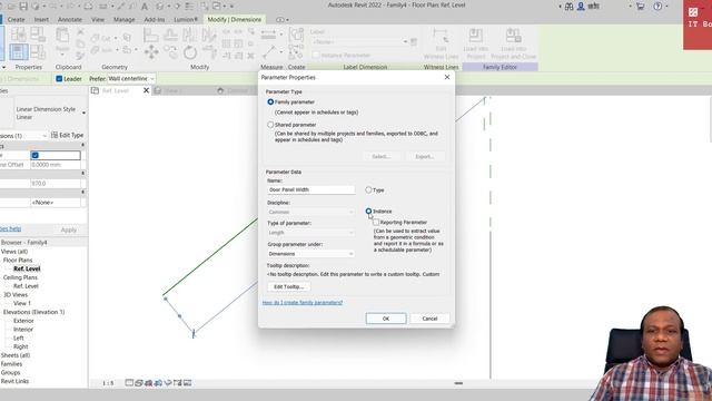 Revit Architecture | How to make a door family | Open and close in different angles смотреть онлайн