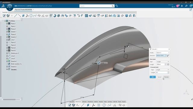 3DEXPERIENCE CATIA - Handle Vacuum - Generative Wireframe & Surface смотреть онлайн