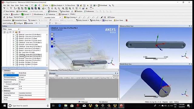 Tutorial Ansys Rigid Dynamic and Static Structural for Scissor Lift смотреть онлайн