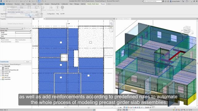 Revit 2019: Precast Automation for Lattice Girder Slabs смотреть онлайн