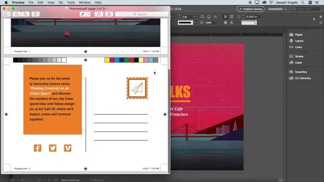 InDesign CC tutorial - Postcard - 5 - Share Your Postcard смотреть онлайн