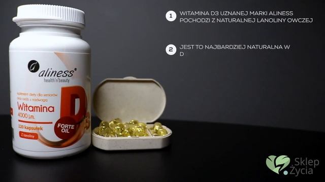 Witamina D3 4000 w oleju MCT polskiej marki Aliness смотреть онлайн