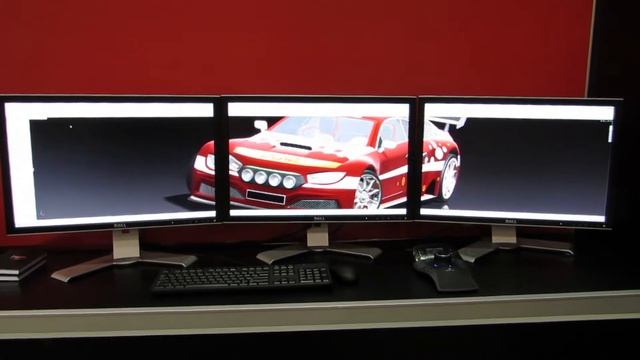 SolidWorks running across 3 displays driven by a single AMD FirePro card смотреть онлайн