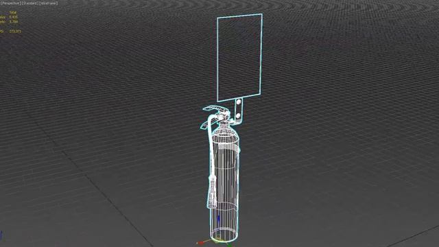 Fire extiguisher 3D model смотреть онлайн