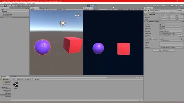 Easy Mesh Morph, Unity plugin to morph between meshes easily смотреть онлайн