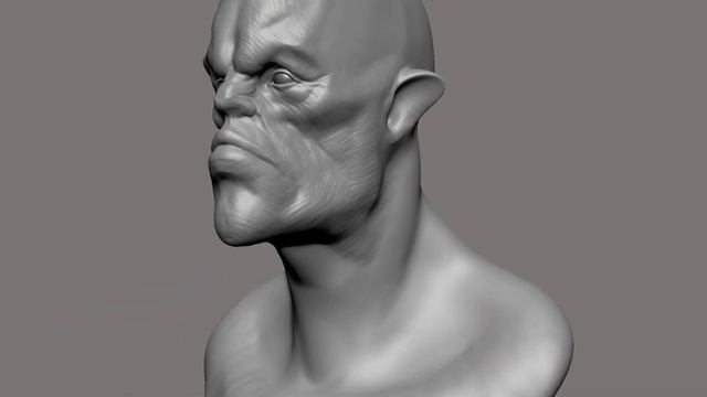 ZBrush - 1 hour character bust time-lapse смотреть онлайн