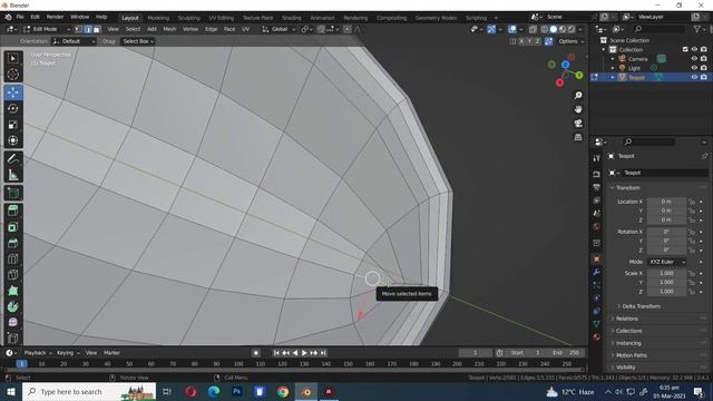 How to make a Spoon in Blender in 2 minutes | Blender tutorial смотреть онлайн