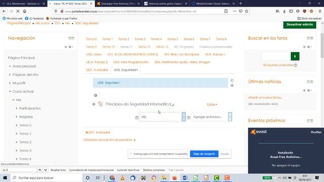 Antivirus Avast Free y online Seguridad Informática TIC ESO Bachillerato IES Monterroso смотреть онлайн