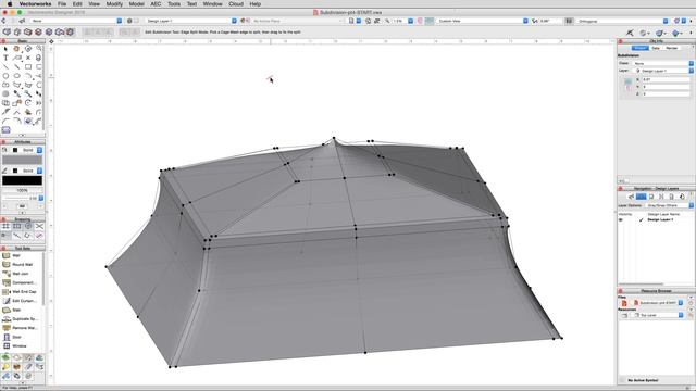 Freeform Modeling - Subdivision Tool - Tent Roof Continued смотреть онлайн