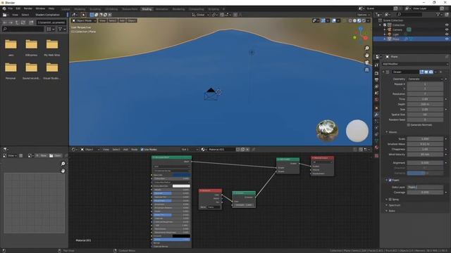 Blender 3D Quick Tutorial: Blender Ocean Modifier with Foam смотреть онлайн