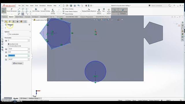 Extruded Cuts - Solidworks Puzzle Piece смотреть онлайн
