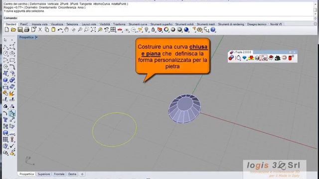 Rhinoceros J Tools 00 Creazione di pietre LOGIS3D смотреть онлайн