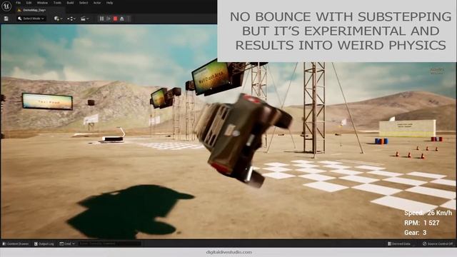 UE5 chaos vehicles cars bounce bug fix on Drivable Cars Advanced Pack for Unreal Engine 5 смотреть онлайн