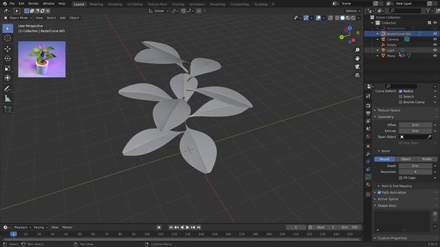 【blender】植物を超簡単モデリング！ смотреть онлайн