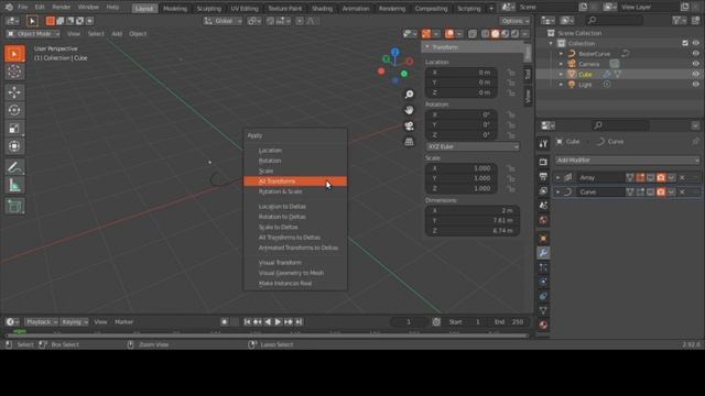 Blender Array Around Curve Transformation Tips: Baltimore смотреть онлайн