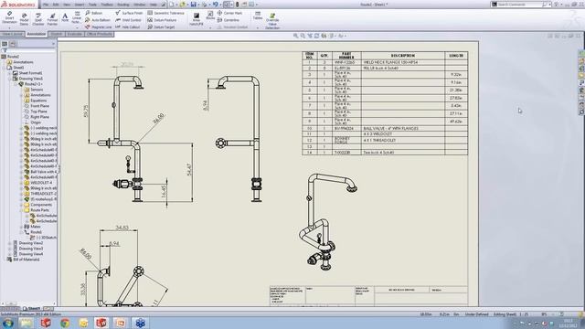 Creating Routing Drawings in SolidWorks смотреть онлайн