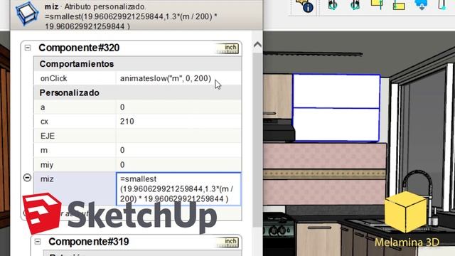 SketchUp - Efecto Giro doble: Componentes dinámicos vs Sist. Matriz смотреть онлайн
