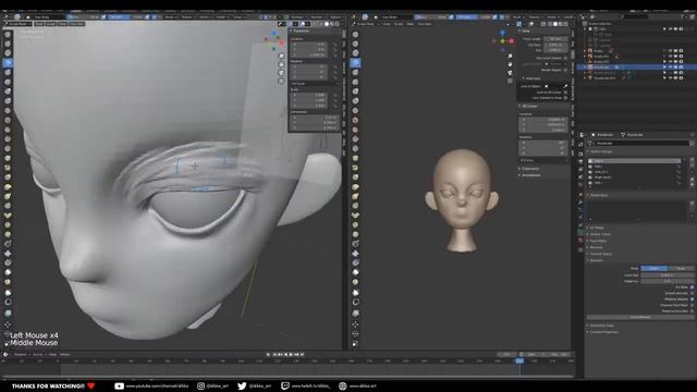 Modeling for Animation 05 - Sculpting the Face! смотреть онлайн