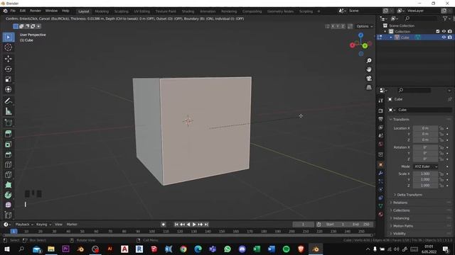 #2.4 Loop Cut, Inset Faces ve Knife I Blender 3.1.2 Dersleri смотреть онлайн