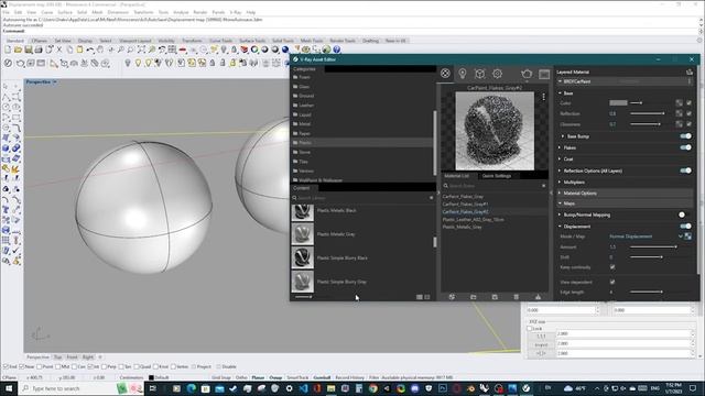 DISPLACEMENT MAP IN RHINO 6