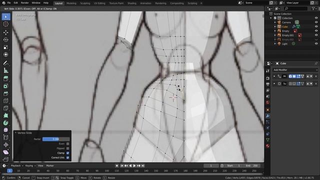 Character Modeling Anime Girl Blender 2.8 Lowpoly Time lapse Video смотреть онлайн
