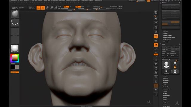 Zbrush Head Sculpt 20 смотреть онлайн