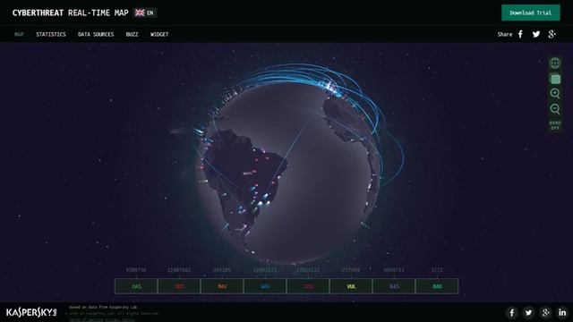 CYBERTHREAT REAL-TIME MAP смотреть онлайн