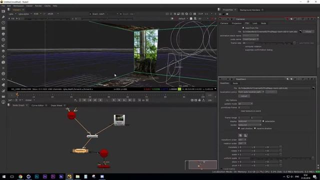 Cinema4d export camera to NUKE problems смотреть онлайн