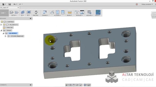 2- Autodesk Fusion 360 CAM 2D смотреть онлайн