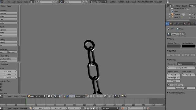 blender 2.5 physics chain tutorial смотреть онлайн