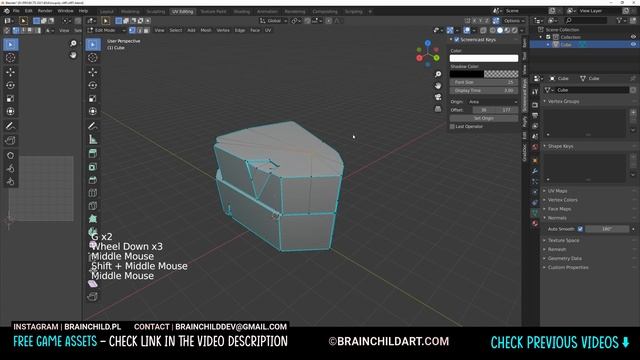 (1/2) Lowpoly Style / Flat Shading - Rock Model in Blender 3D | Flat Shaded | Blender Speed Modelin смотреть онлайн