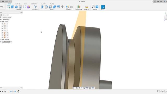 Autodesk Fusion 360 - tutorial for beginners [pulley/sheave] Exercise 1 смотреть онлайн
