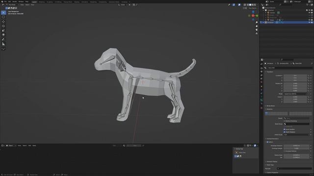 How to create an armature for a 3d puppy | Blender Tutorial смотреть онлайн