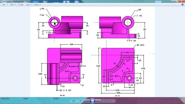 SolidWorks Tutorial For Beginners CSWA Exercise 59