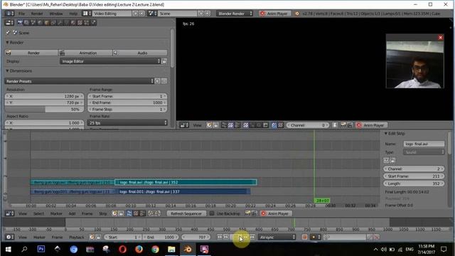 How to Join two Videos, Presets for Rending | Blender As Video Editor In Urdu/Hindi | Lecture#2 смотреть онлайн