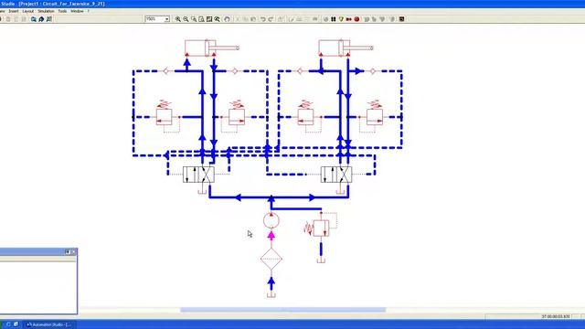 Hydraulic Circuit Simulation 1 смотреть онлайн