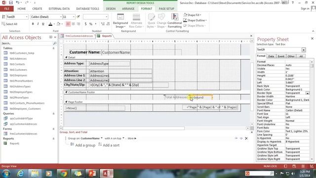25. Report Grouping and Calculations (Programming In Microsoft Access 2013) смотреть онлайн
