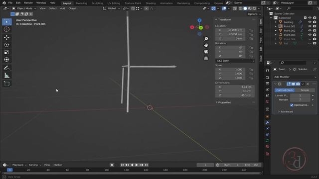 Model Steel Chair in Blender 3.2 😎 смотреть онлайн