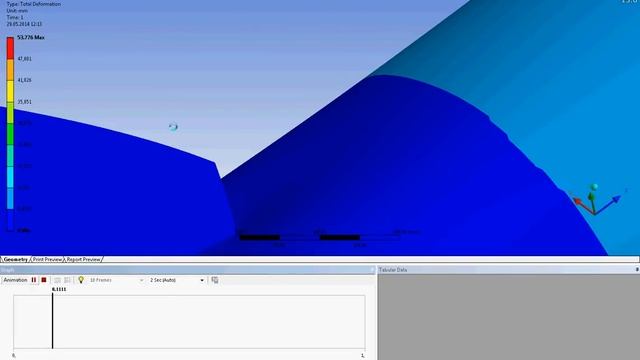 Displacement Ansys