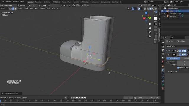 Tutorial Basic Blender 3D | How to create 3d shoes icon смотреть онлайн