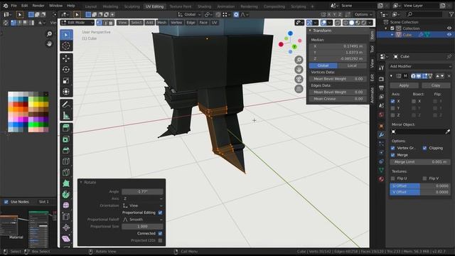 [Blender] Modelling a low-poly robot (Timelapse) смотреть онлайн