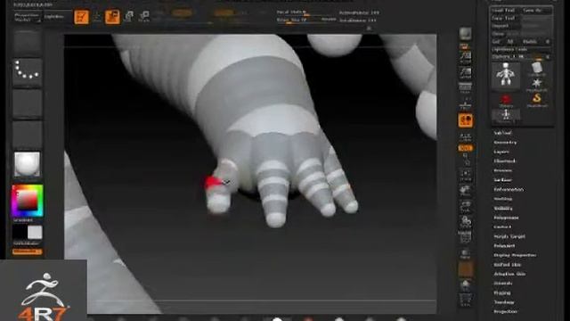 ZBrush 4R7 Zspheres Tutorial смотреть онлайн