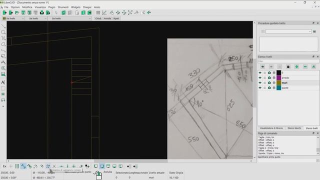 Planimetria arredata con LibreCAD - Comandi di base per il disegno CAD 2D - Lezione 01 смотреть онлайн