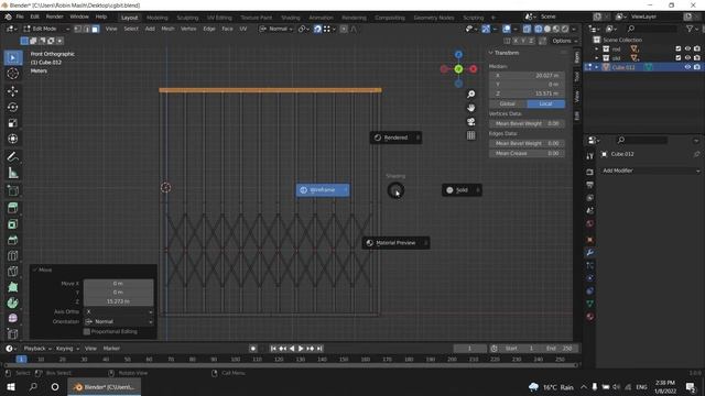 Channel Gate opening & closing with Drivers in Blender смотреть онлайн
