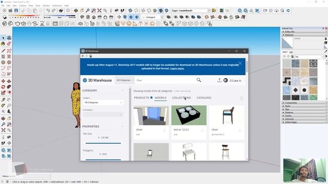 SketchUp Basics: Class 15 in Bangla - Using sketchup warehouse Made Easy for Beginners! смотреть онлайн