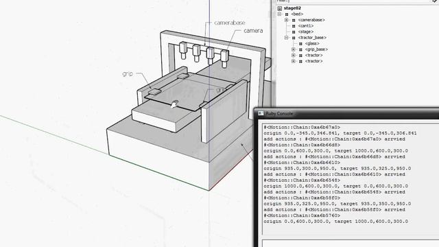 SketchUp animation using timer call of Ruby API смотреть онлайн
