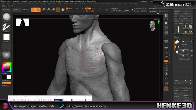 Sculpting female model in Zbrush Part 1 смотреть онлайн
